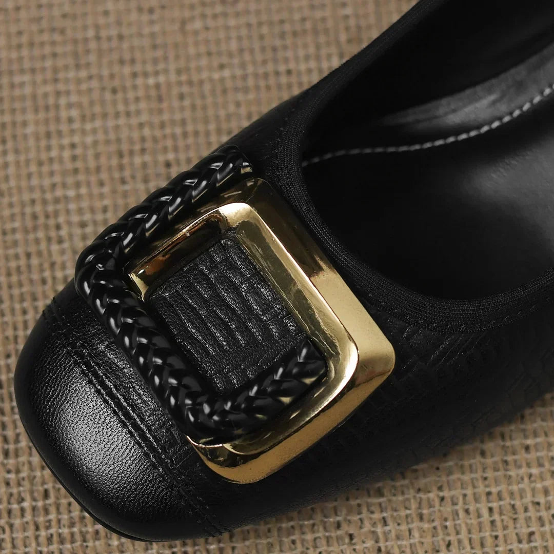 Novalisse | Women's Comfort Block Heel Court Shoes image 4