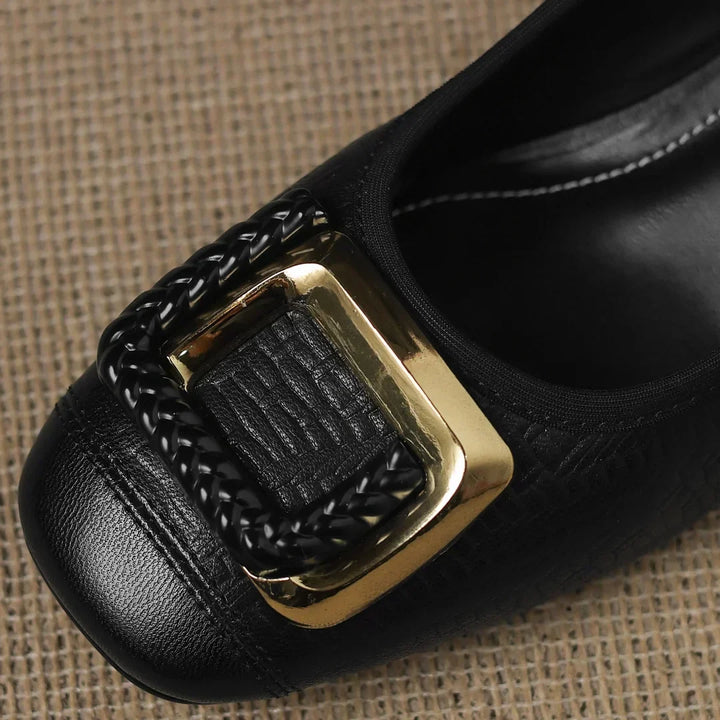 Novalisse | Women's Comfort Block Heel Court Shoes image 4