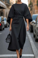 Wendy | Midi Dress with Lantern Sleeves for Women - Lavinem
