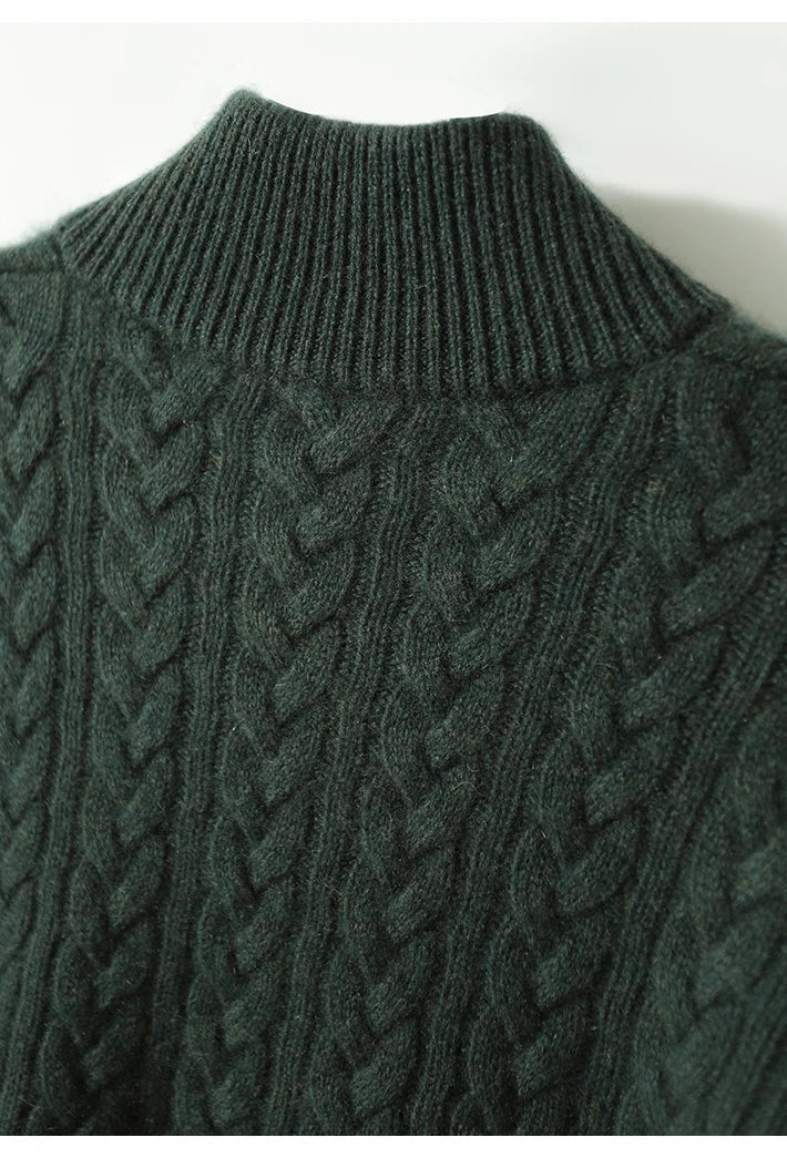 Nathalia | Women's Button-Up Cable Knit Sweater