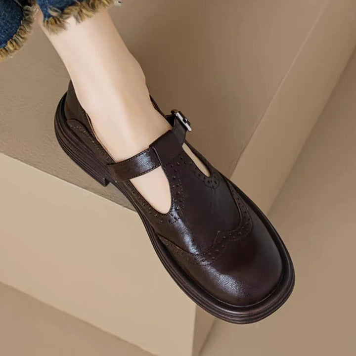 Jessica | Women's Chunky T-Bar Mary Jane Heels image 3