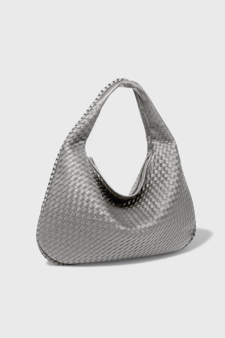 Odile | Women's Faux Leather Knitted Weave Shoulder Bag