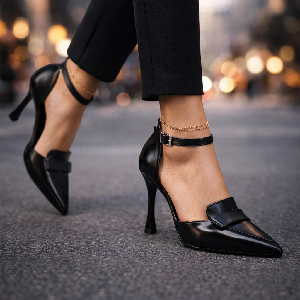 Ondrea Pointed-Toe Ankle-Strap Stiletto Pumps - image 3