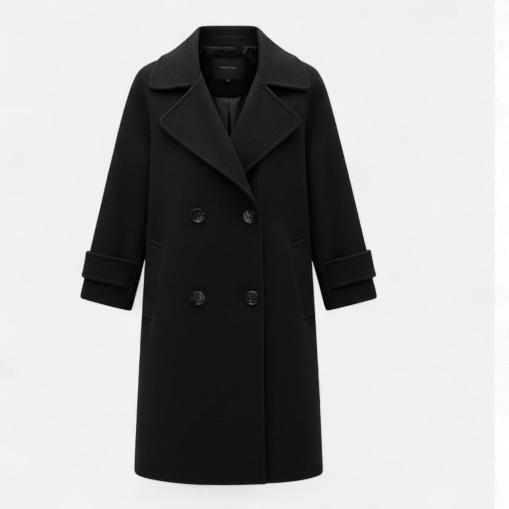 Adelheide | Women's Double-Breasted Cashmere-Blend Slim Coat
