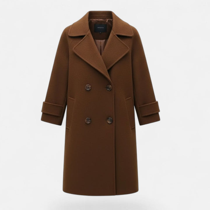 Adelheide | Women's Double-Breasted Cashmere-Blend Slim Coat