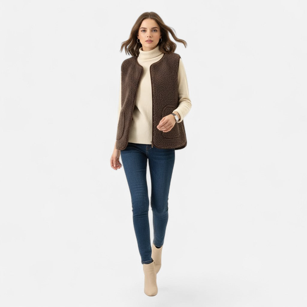 Fernande | Women's Plush Cashmere-Blend Vest