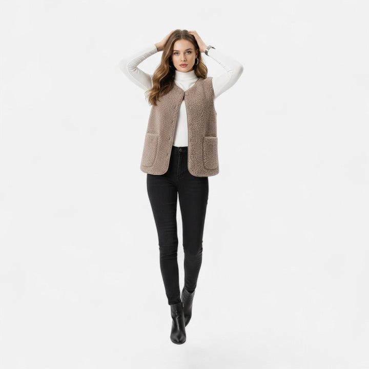 Fernande | Women's Plush Cashmere-Blend Vest