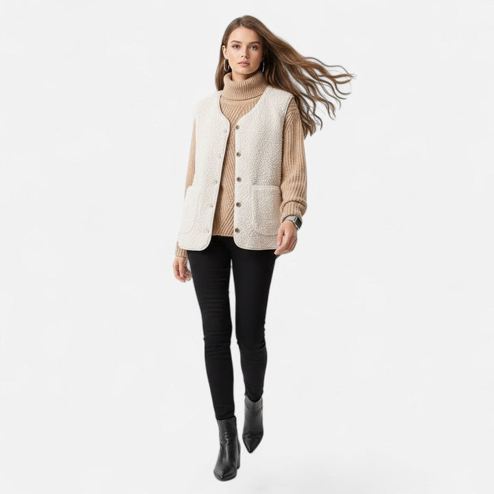Fernande | Women's Plush Cashmere-Blend Vest