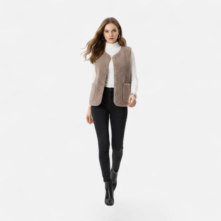 Fernande | Women's Plush Cashmere-Blend Vest
