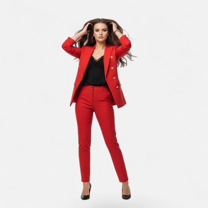 Bertrande | Women's Solid-Colour Tailored Two-Piece Suit Set
