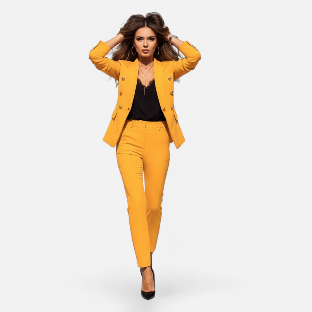 Bertrande | Women's Solid-Colour Tailored Two-Piece Suit Set