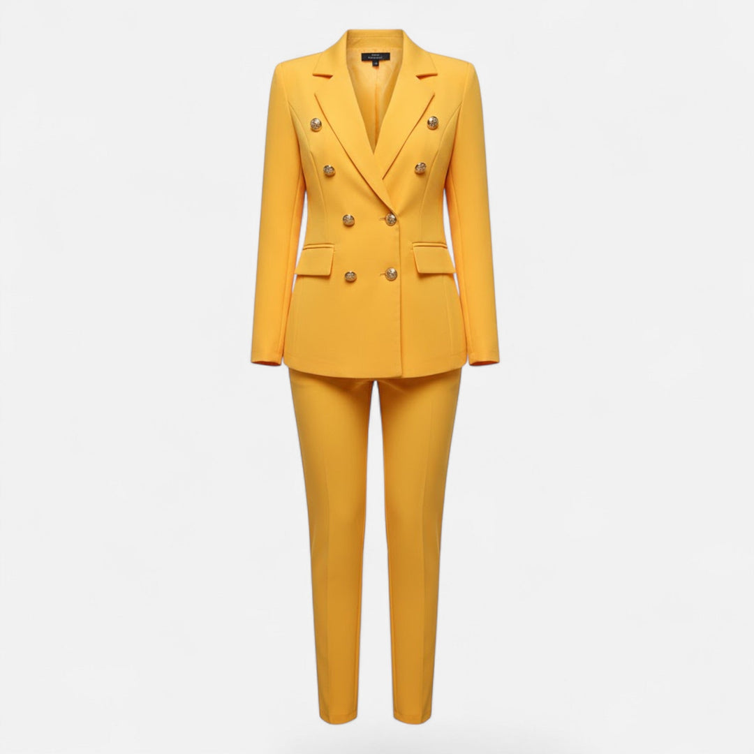Bertrande | Women's Solid-Colour Tailored Two-Piece Suit Set