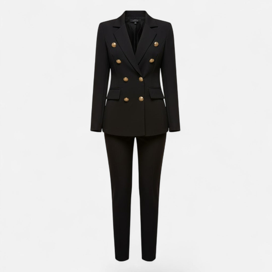 Bertrande | Women's Solid-Colour Tailored Two-Piece Suit Set