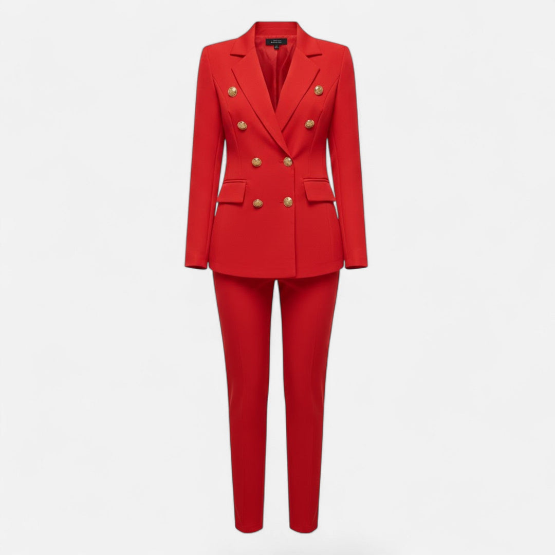 Bertrande | Women's Solid-Colour Tailored Two-Piece Suit Set