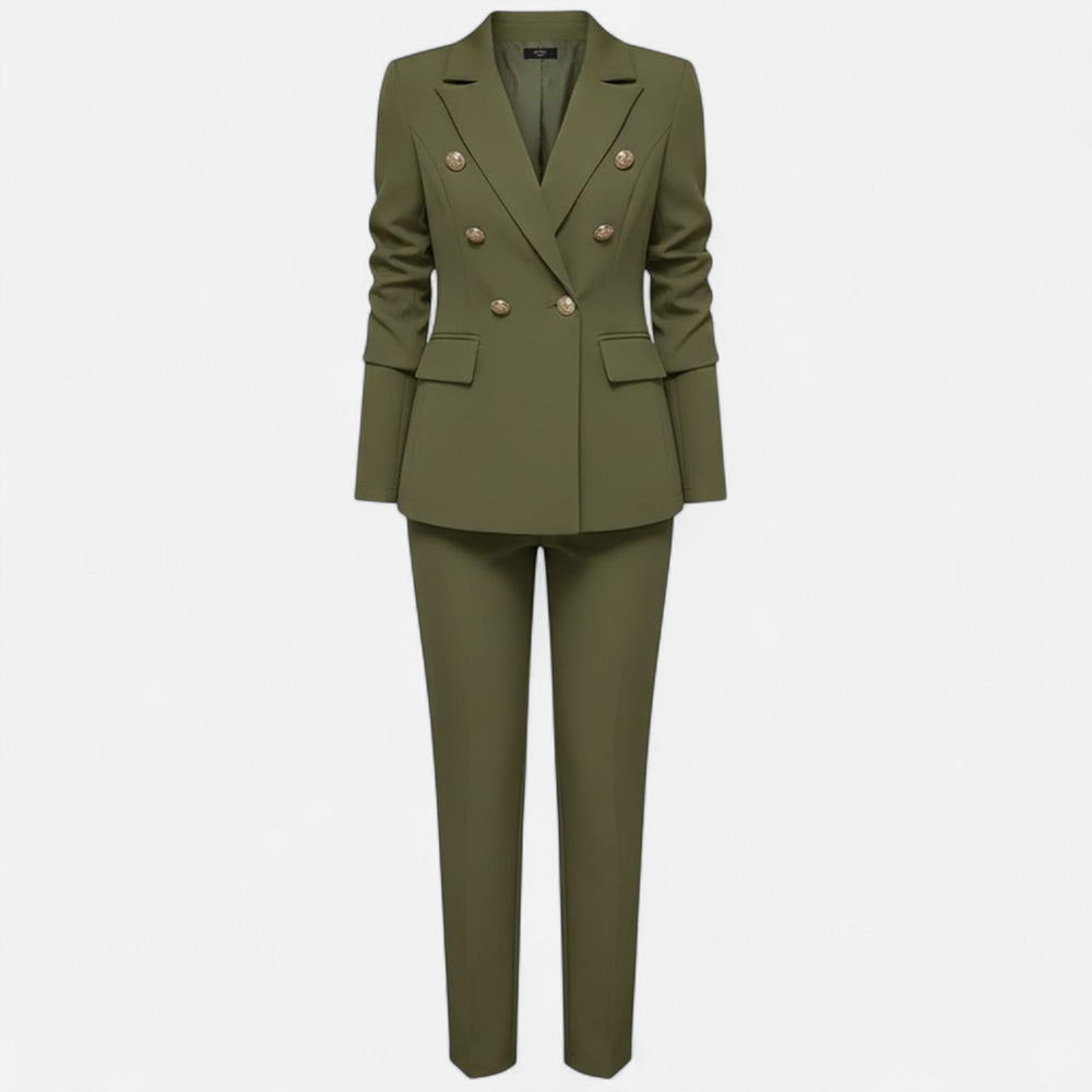 Bertrande | Women's Solid-Colour Tailored Two-Piece Suit Set