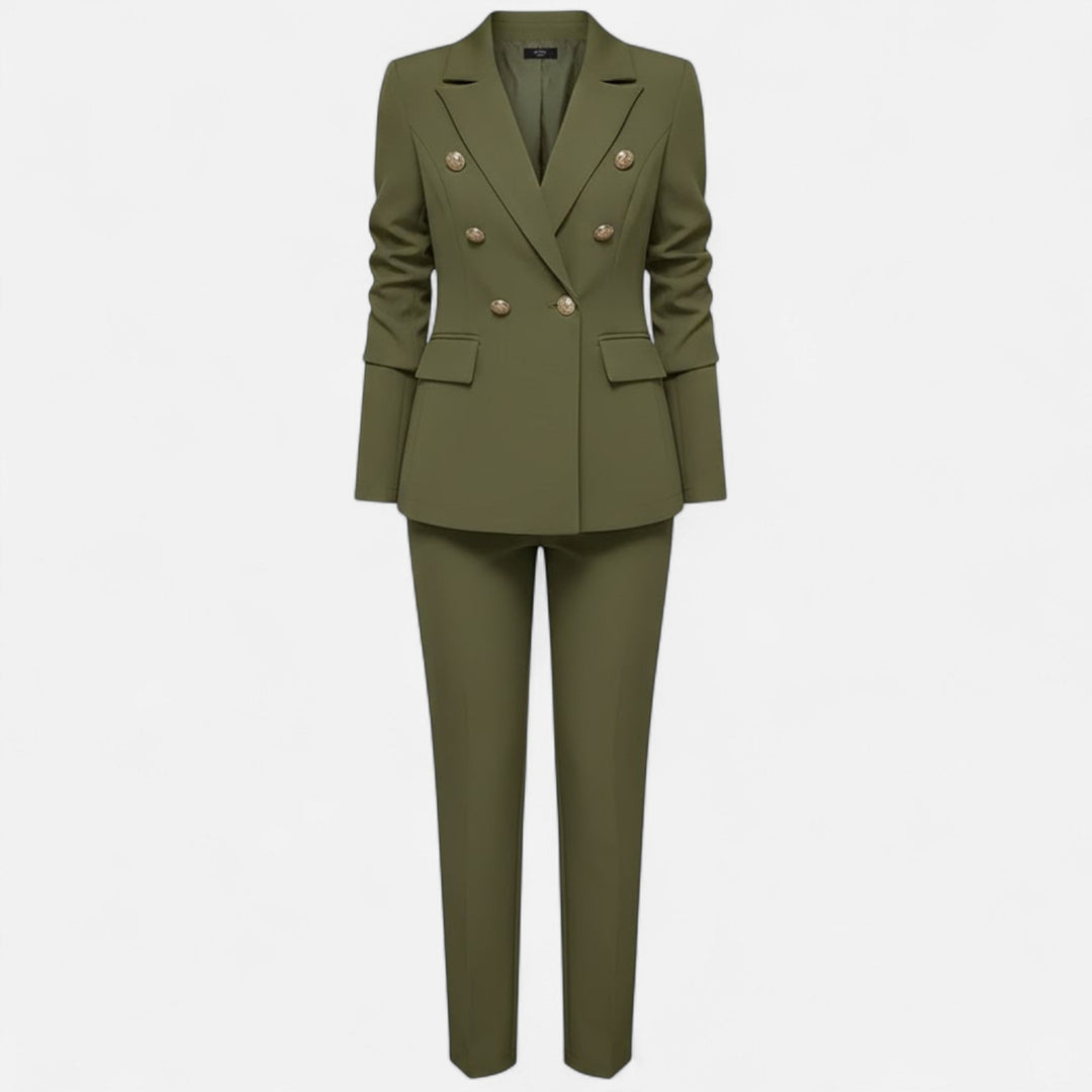 Bertrande | Women's Solid-Colour Tailored Two-Piece Suit Set
