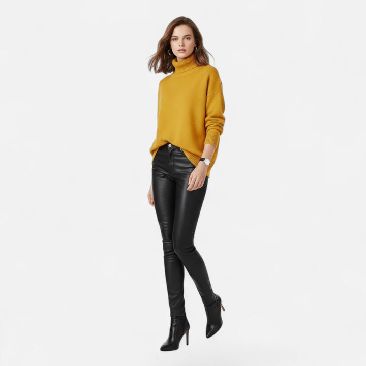 Rosanne | Women's Wool-Blend Turtleneck Sweater