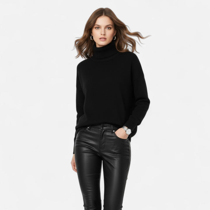 Rosanne | Women's Wool-Blend Turtleneck Sweater