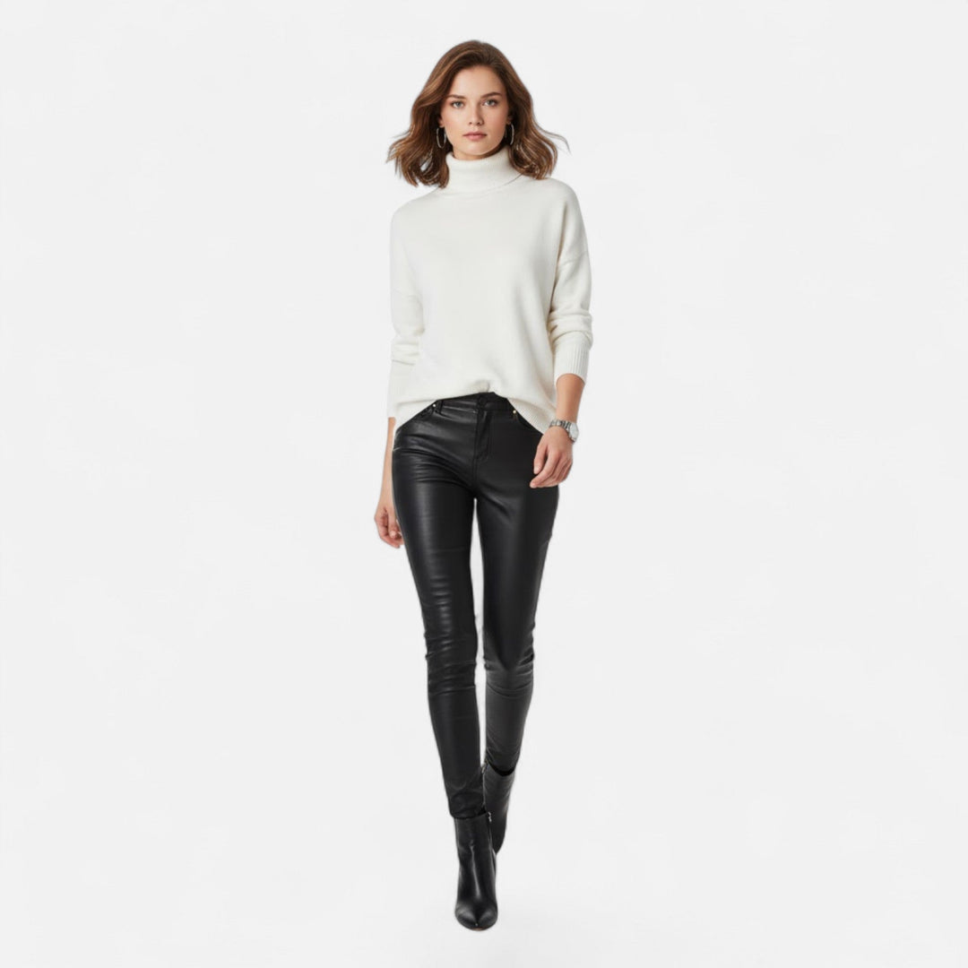 Rosanne | Women's Wool-Blend Turtleneck Sweater