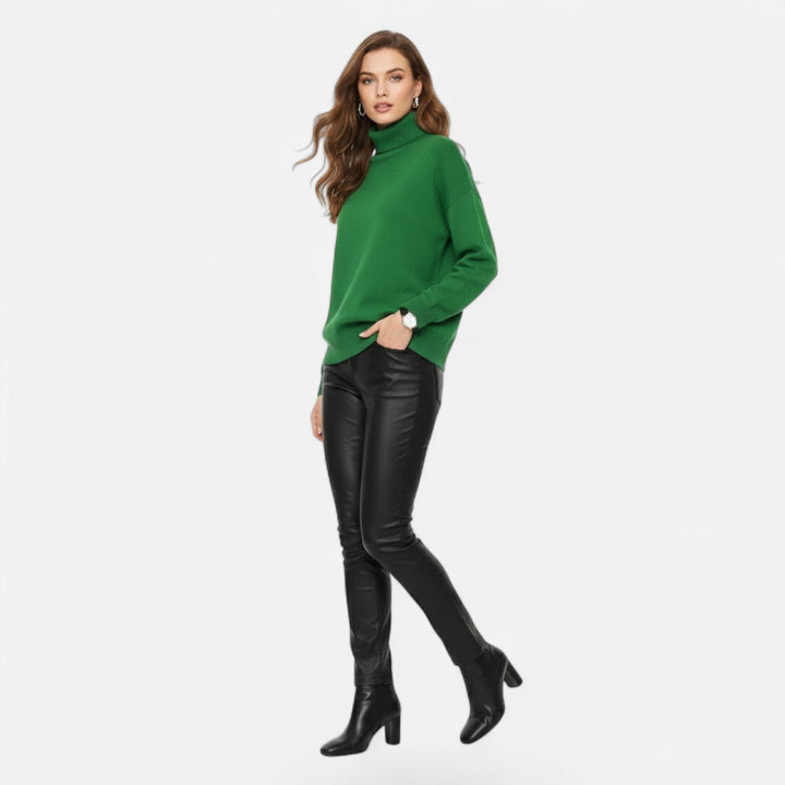 Rosanne | Women's Wool-Blend Turtleneck Sweater