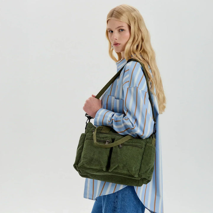 Oonagh | Women's Corduroy Crossbody Bag With Adjustable Strap
