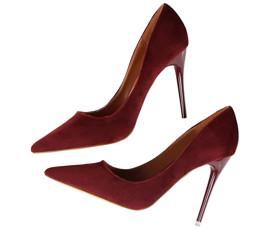 Josette | Women's Suede-Look Pointed-Toe Stiletto Pumps