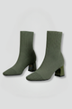 Bridget | Women's Ankle Boots with Ribbed Stretch Collar for Fall