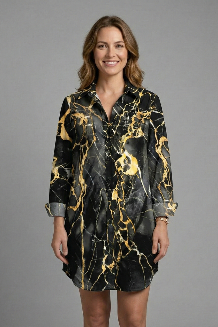 Women’s Beach Dress with Hood and Short Sleeves