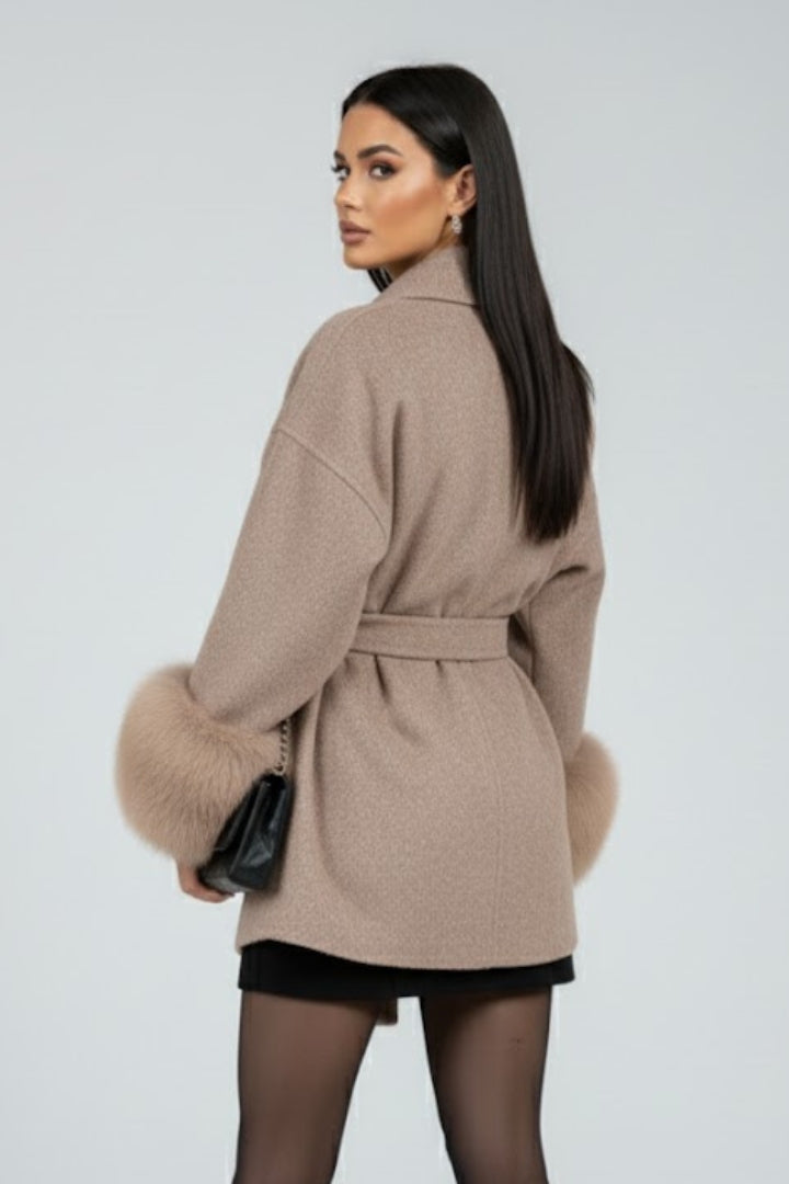 Ephrata | Women’s Belted Full Length Coat with Waist Tie
