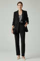 Anzug-Set für Damen – Figurbetontes Blazer & gerade Hose für Business