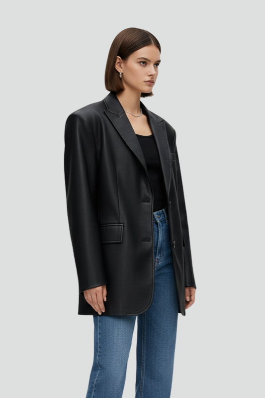 Enid | Women’s Blazer with Notched Lapel and Front Fastening