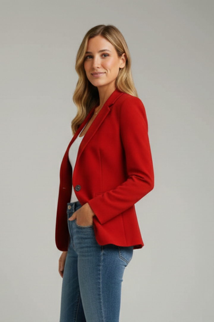 Blazer für Damen mit Reverskragen – Tailliierte Einzeljacke für Büro & elegante Looks