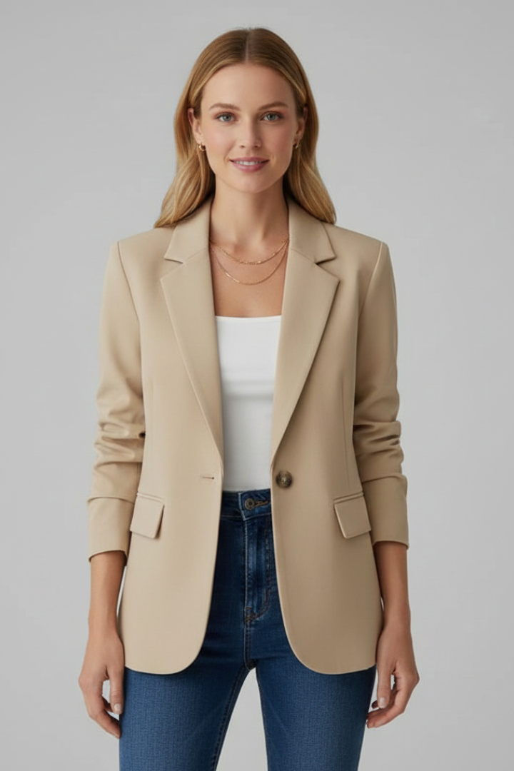 Blazer für Damen mit Reverskragen – Tailliierte Einzeljacke für Büro & elegante Looks