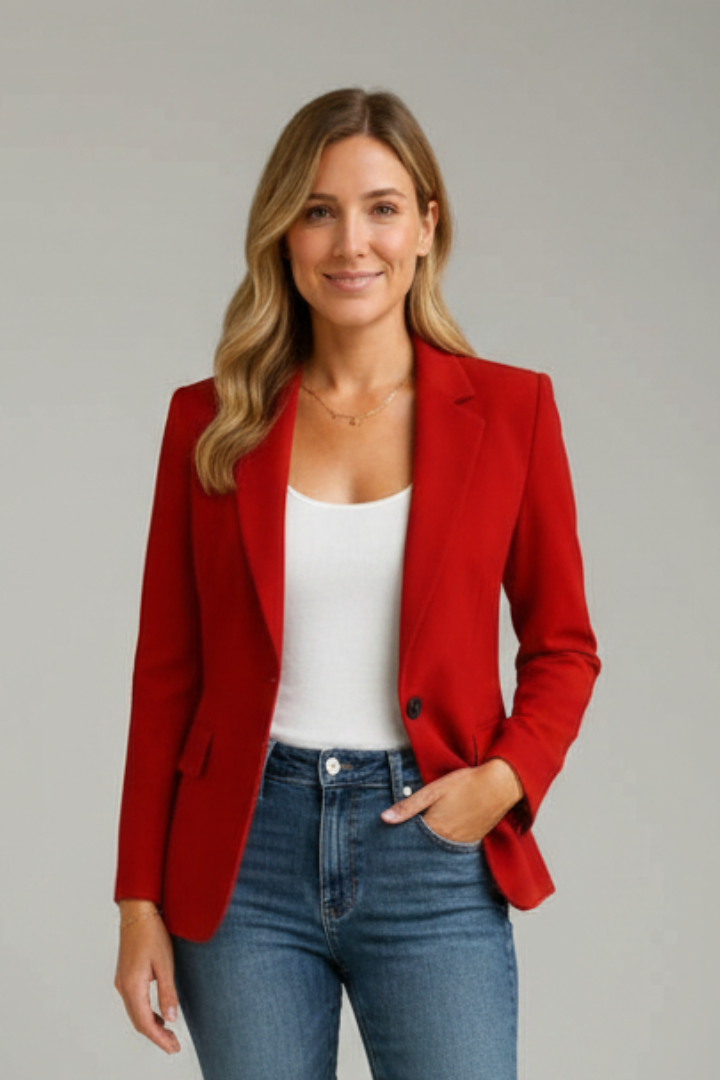 Blazer für Damen mit Reverskragen – Tailliierte Einzeljacke für Büro & elegante Looks