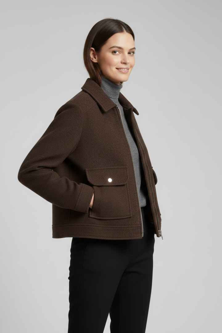 Marianne | Women's Zip-Front Bomber Jacket for Everyday Wear, image 5
