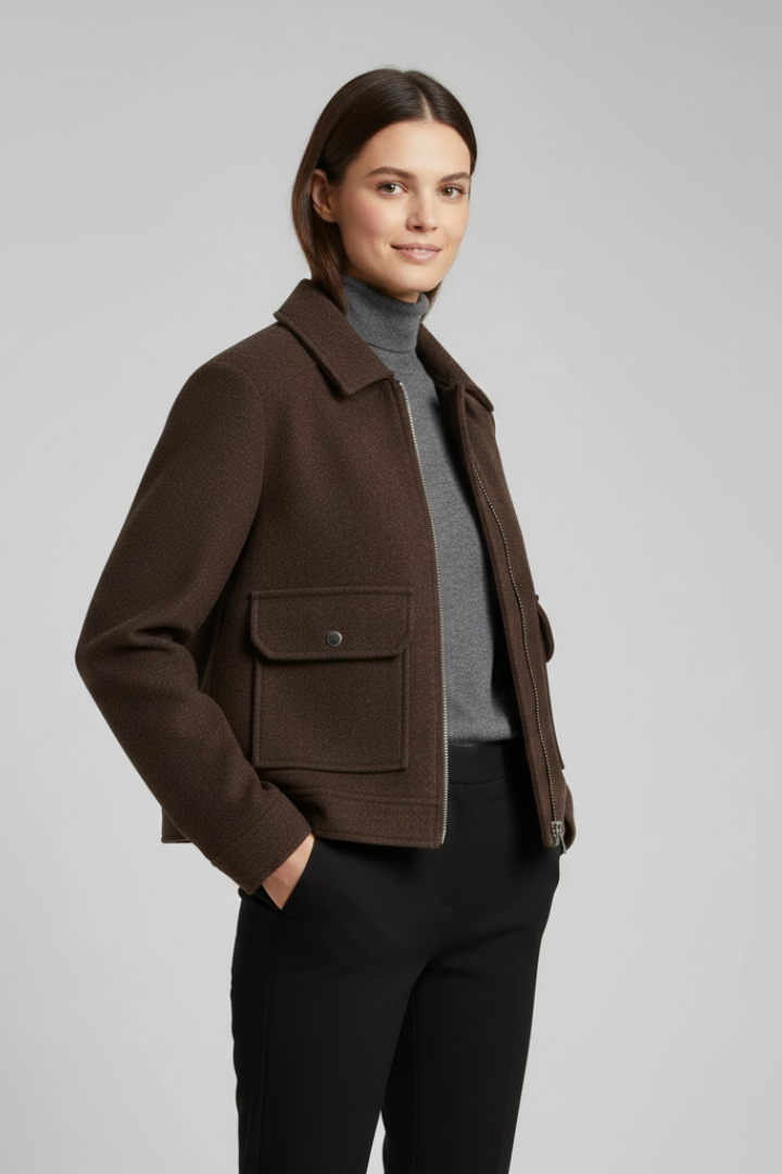 Marianne | Women's Zip-Front Bomber Jacket for Everyday Wear, image 4