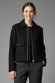 Marianne | Women's Zip-Front Bomber Jacket for Everyday Wear in Black
