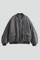 Dinah | Women’s Bomber Jacket with Snap Closure and Quilted Surface