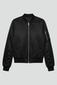 Dionne | Women’s Bomber Jacket with Zipper Closure and Ribbed Details