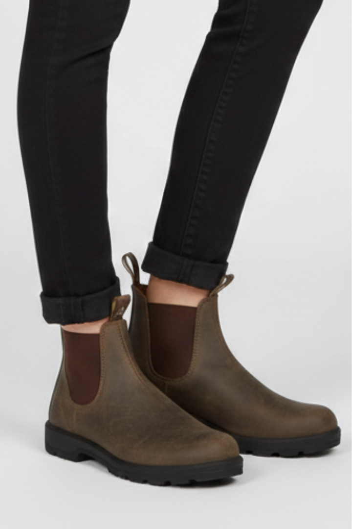 Sinead | Women's Chelsea Boots with Elastic Panels and Pull Tabs