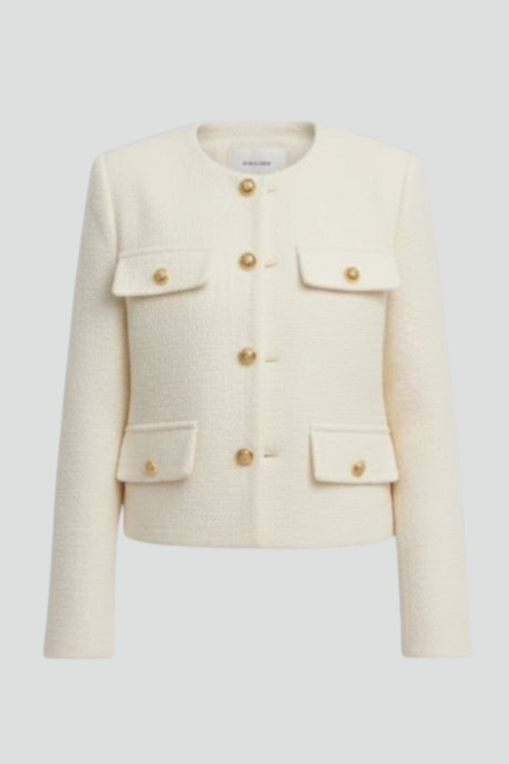 Esme | Women’s Cropped Jacket with Button Front
