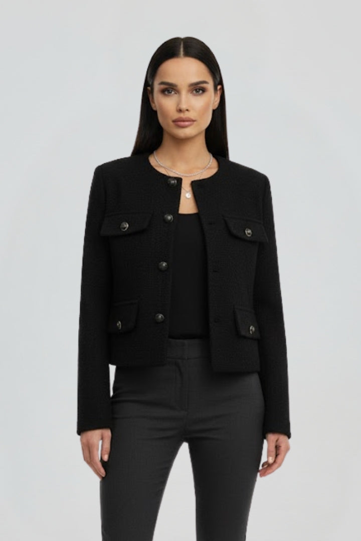 Esme | Women’s Cropped Jacket with Button Front
