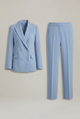 Doretta | Women’s Double-Breasted Blazer Set with Notched Lapel and Straight-Leg Trousers