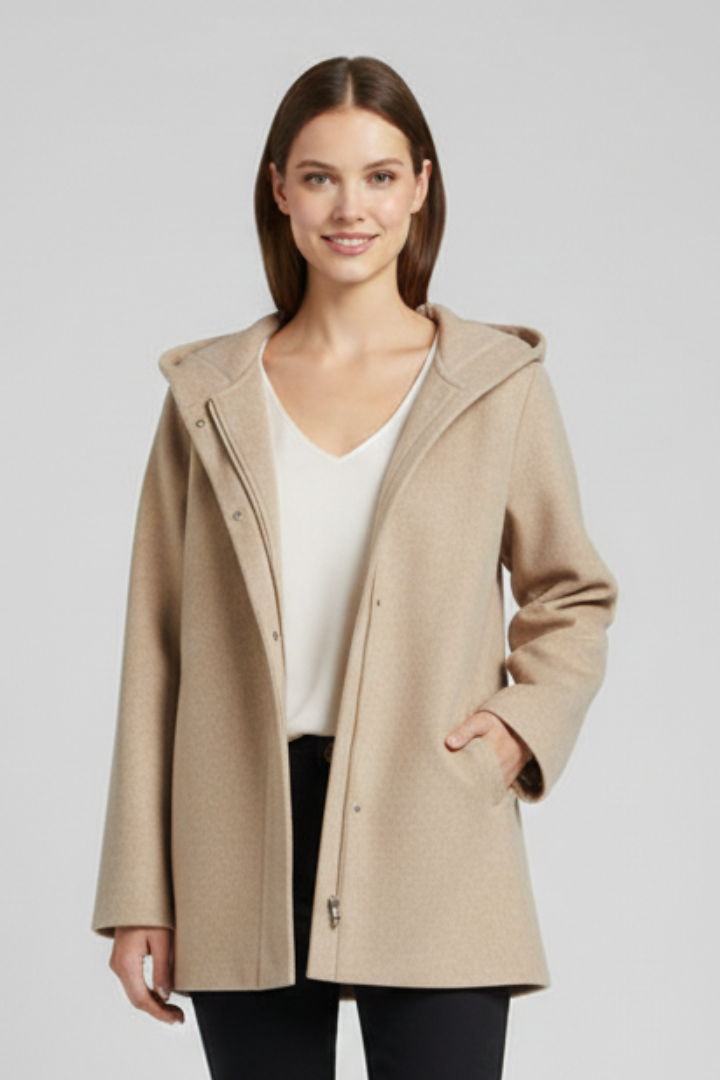Elfrida | Women’s Hooded Jacket with Zip and Pockets