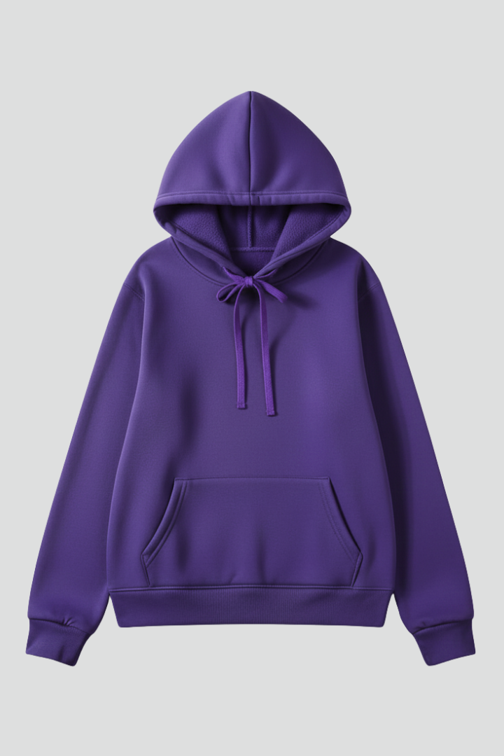 Persephone | Women's Ribbed Hooded Sweatshirt for Everyday Wear in Purple, image 1