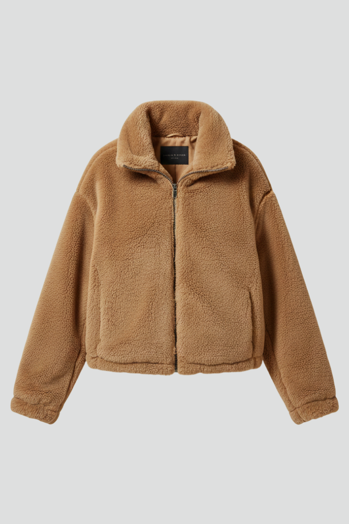 Rosabel | Women's Zip-Front Jacket for Everyday Wear in Camel, image 1