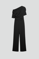 Savina | Women’s Jumpsuit with Asymmetric Neckline and Long Sleeves