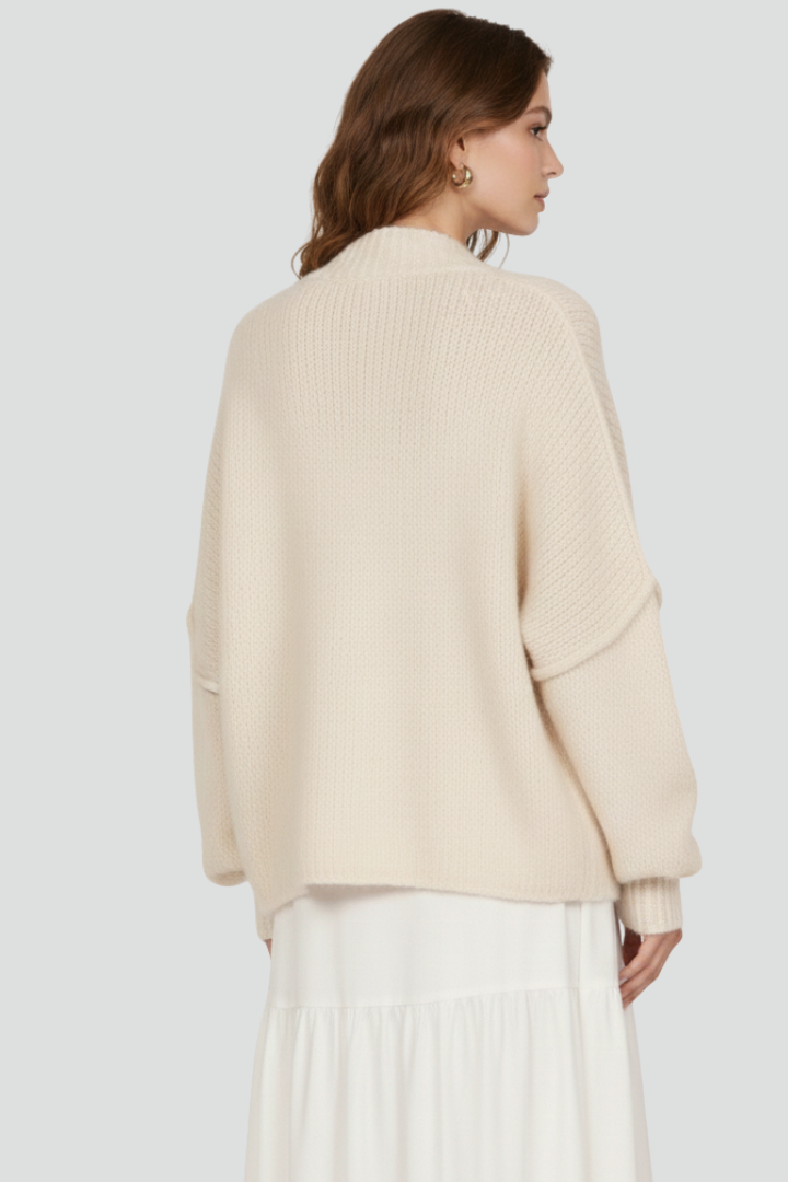 Eowyn | Women’s Knit Cardigan with Button-Front Design and Dropped Shoulders