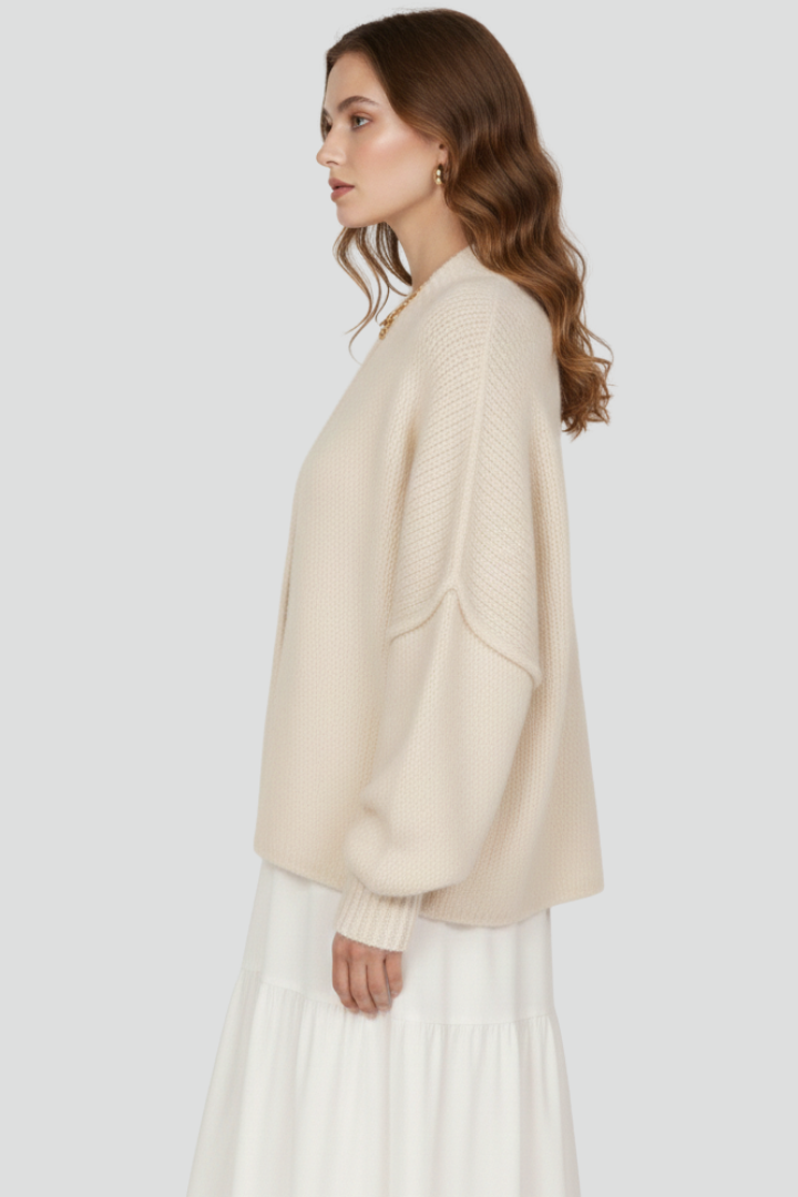 Eowyn | Women’s Knit Cardigan with Button-Front Design and Dropped Shoulders