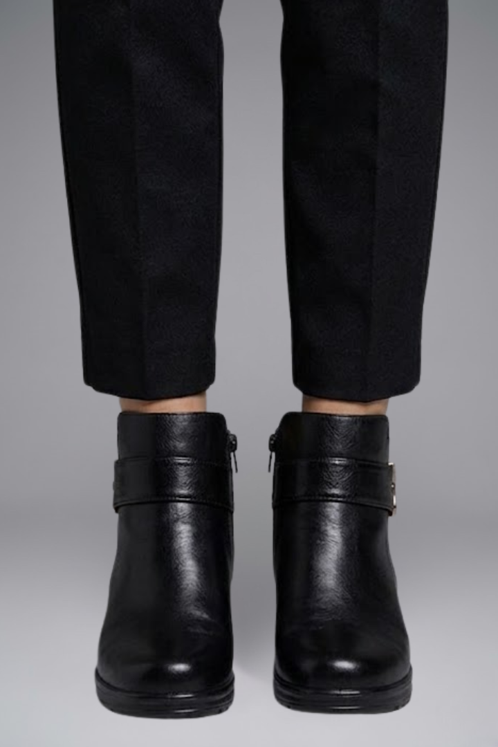 Siobhan | Women's Leather Boots with Orthopedic-Style Sole and Structured Upper